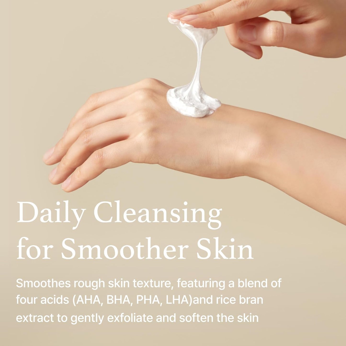 I'm from Rice Whip Facial Cleanser, low-pH Korean Rice Water Face Wash for sensitive, dry skin, Gentle Face Wash for Hydrating & Moisturizing, Creamy Lather, Makeup Remover (5.07 Fl Oz)