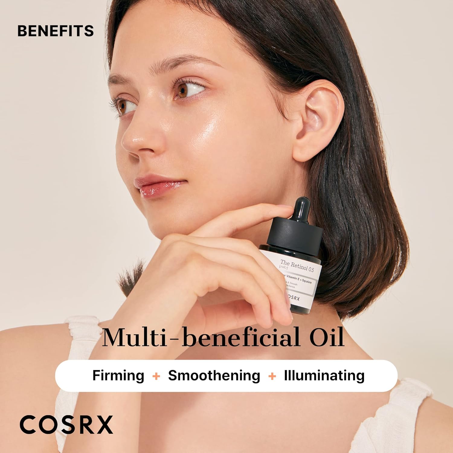 COSRX Retinol 0.5 Oil, Anti-aging Serum with 0.5% Retinoid Treatment for Face, Reduce Wrinkles, Fine Lines, & Signs of Aging, Gentle Skincare for Day & Night, Not Tested on Animals, Korean Skincare